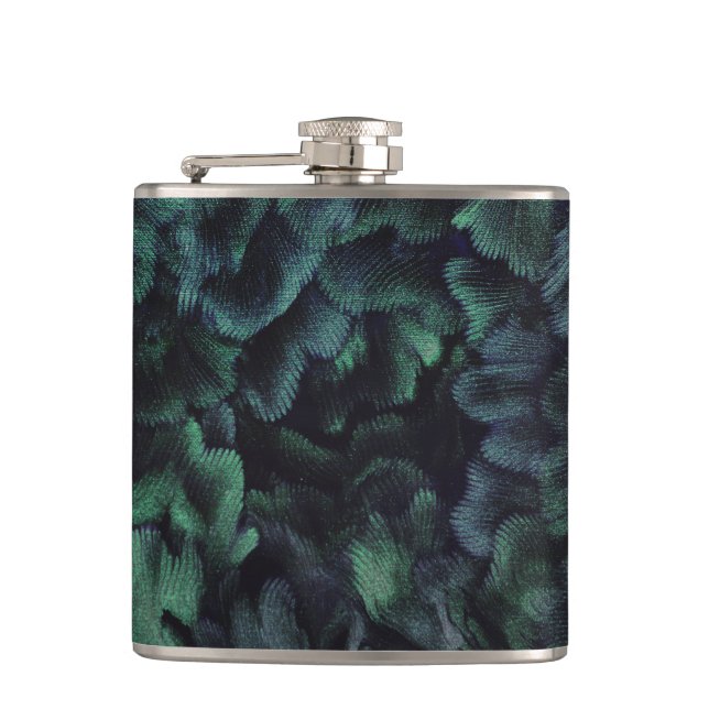 Faerie Forest Vinyl Wrapped Flask (Front)