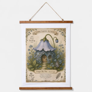 Faerie Garden Botanica Forget-Me-Not Hanging Tapestry