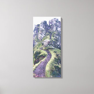 Faerie Glen Castle Illustration on Canvas Print