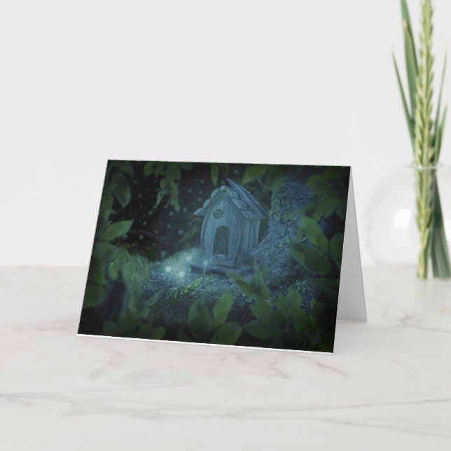 Faerie House Fae Pagan Greeting Card (Front)