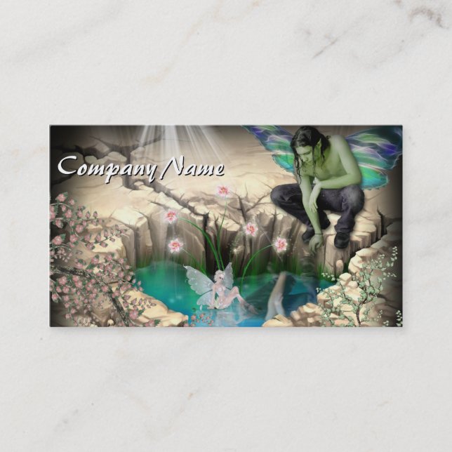 Faerie in Elven Pond Business Card (Front)