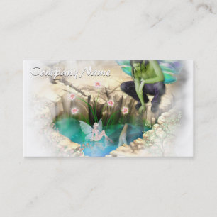Faerie in Elven Pond Vignette Business Card