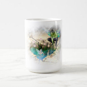 Faerie in Elven Pond Vignette Coffee Mug