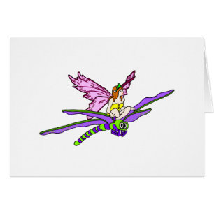 Faerie Riding a Dragonfly