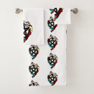 Faeries And Pentacle Bathroom Towel Set