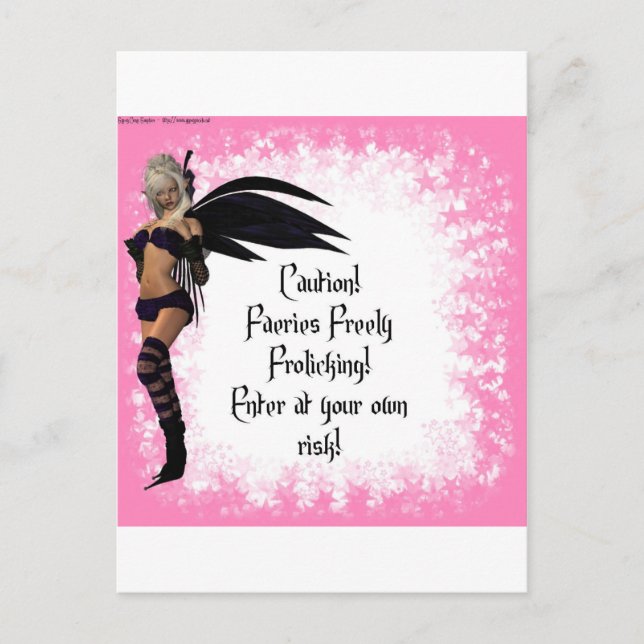 Faeries Freely Frolicking Postcard (Front)