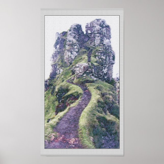 Faery Glen Castle Illustration Poster (Front)