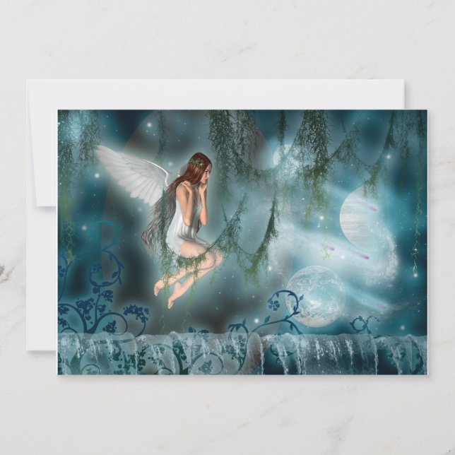 Faery secret space garden invitation (Front)