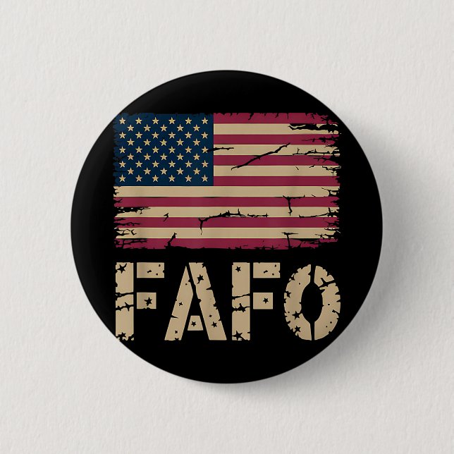Fafo Flag _1  6 Cm Round Badge (Front)