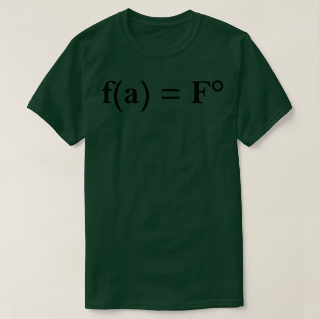 FAFO Math Equation Funny Math Teacher T-Shirt (Design Front)