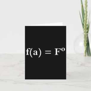 Fafo Math Equation Funny Novelty Math Teacher Nerd Card