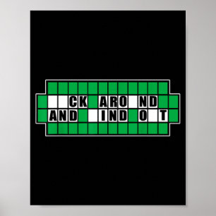 Fafo Solve Puzzle Around Find Illustration Poster
