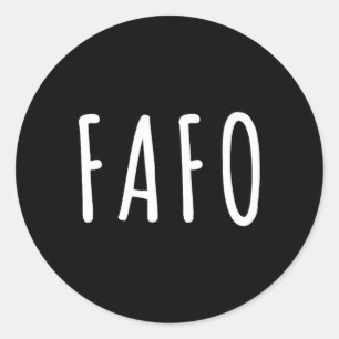Fafo Trump1 Classic Round Sticker