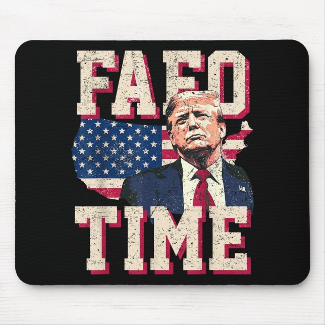 Fafo Trump Flag Funny  Mouse Mat (Front)