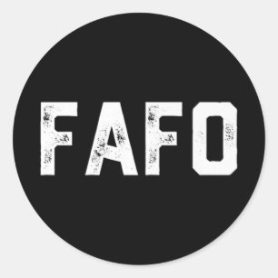 Fafo Trump Premium  Classic Round Sticker