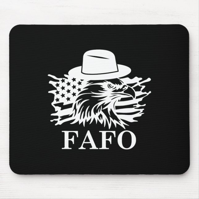Fafo Trump Us Flag  Mouse Mat (Front)