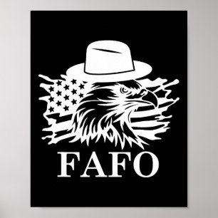 Fafo Trump Us Flag Poster