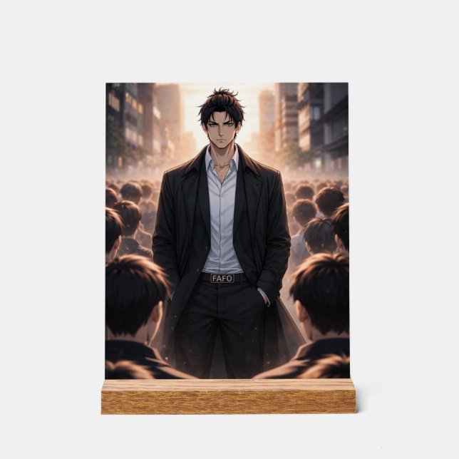 FAFO – Unbothered Presence Acrylic Sign (Front)