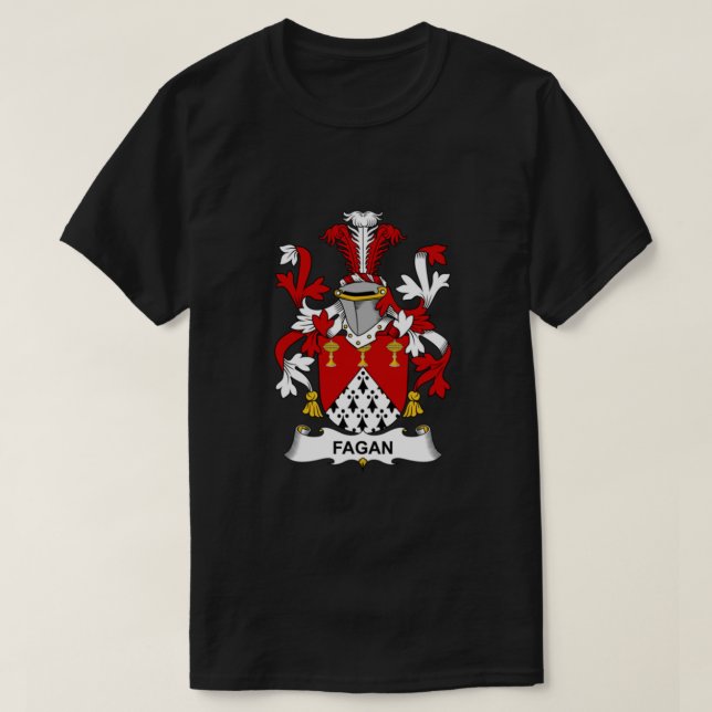 Fagan Coat of Arms - Family Crest Shirt  (Design Front)