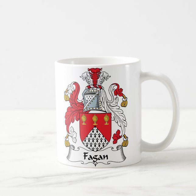 Fagan Family Crest Coffee Mug (Right)
