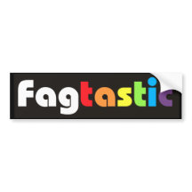 Fagtastic (Banner) Bumper Sticker