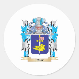 Fahy Coat of Arms - Family Crest Classic Round Sticker