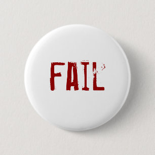 fail 6 cm round badge