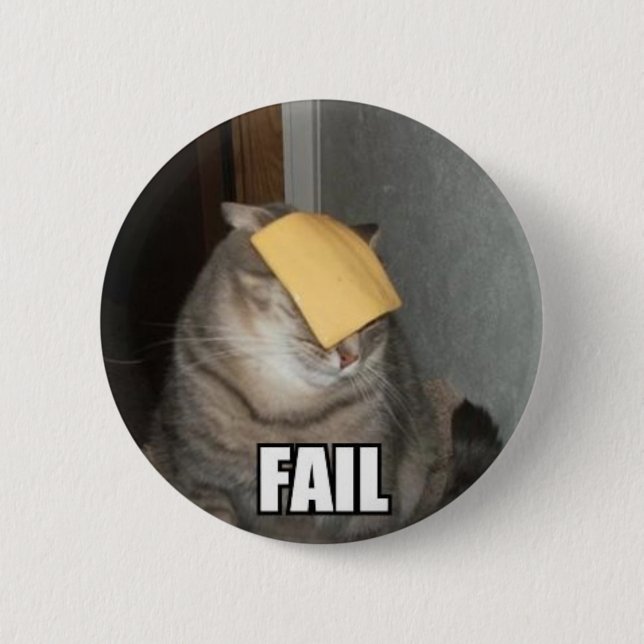 FAIL 6 CM ROUND BADGE (Front)