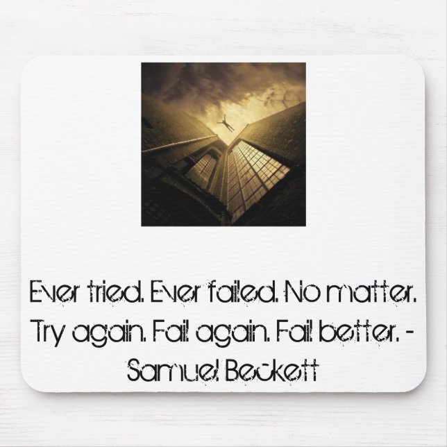 Fail better. mouse mat (Front)