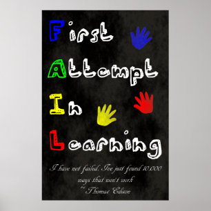 FAIL - First Attempt In Learning Poster
