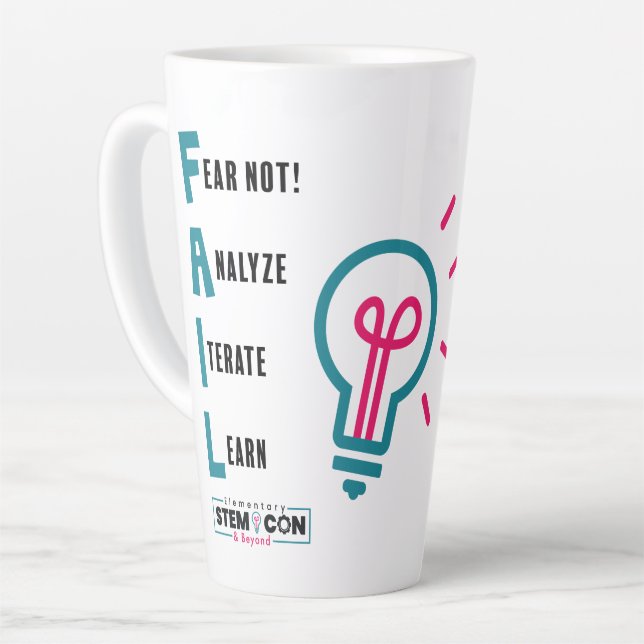 FAIL Latte Mug (Left Angle)