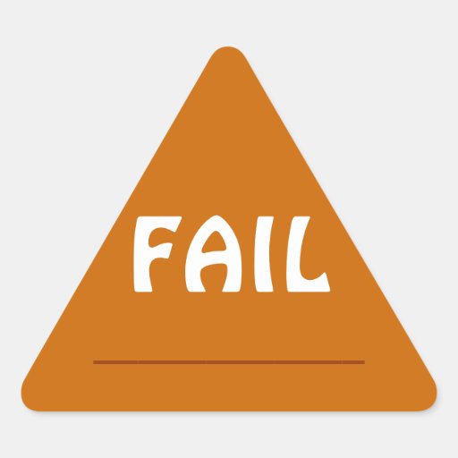 FAIL Sticker | Zazzle