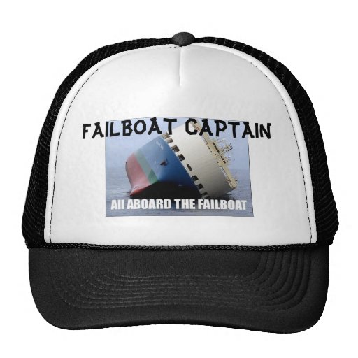 failboat, FAILBOAT CAPTAIN Cap | Zazzle