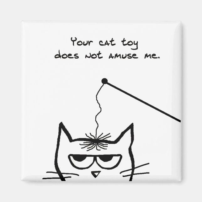 Failed Cat Toys - Funny Cat Magnet (Front)