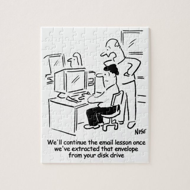 Failed Email Computer Lesson Jigsaw Puzzle (Vertical)