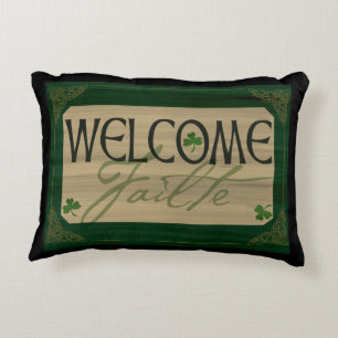 Failte, Irish Welcome decor Pillow