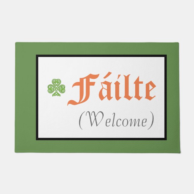 Fáilte Irish Welcome Doormat (Front)