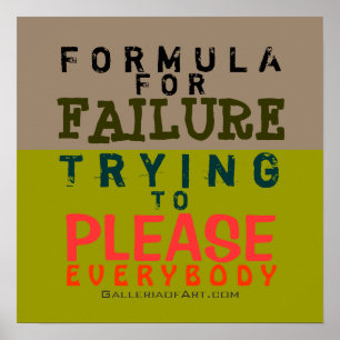 Failure Formula ~ 16x16 Poster