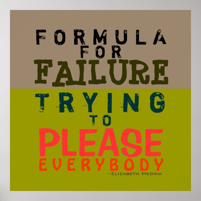 Failure Formula ~ 40x40 Poster (Front)