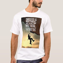 Failure is not Fatal Inspirational Mans TShirt
