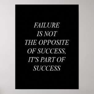 failure is not the the opposite of success it's a poster