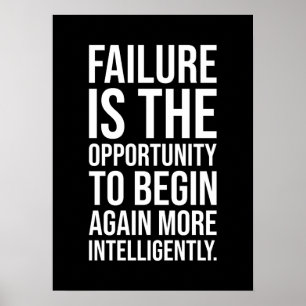 Failure Is Opportunity - Gym, Hustle, Success Poster