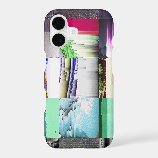 Failure to Load Dark Glitch Art Abstract Grid (Back)