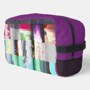 Failure to Load Dark Glitch Art Abstract Grid Dopp Kit