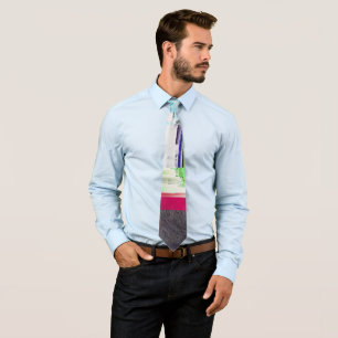 Failure to Load Dark Glitch Art Abstract Grid Tie