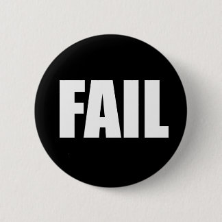 failwht 6 cm round badge