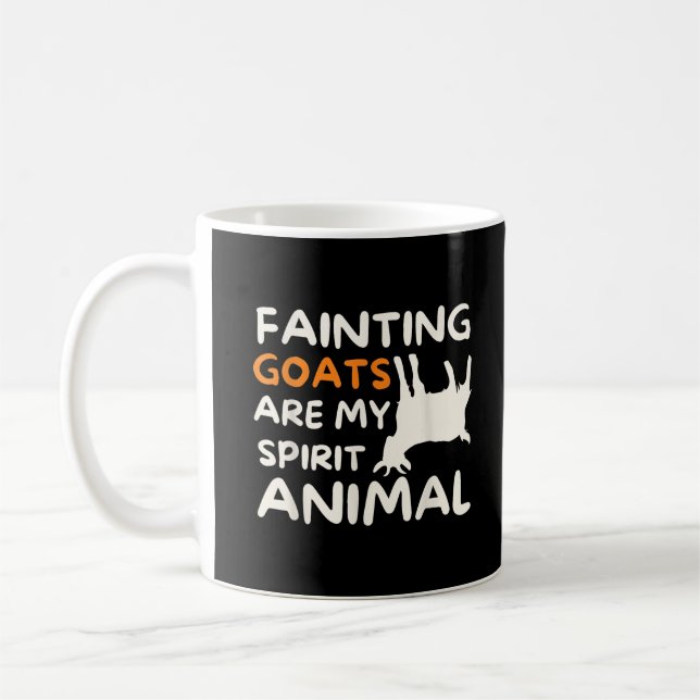Fainting Goats Are My Spirit Animal Funny Goat Lov Coffee Mug (Left)