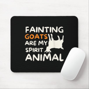 Fainting Goats Are My Spirit Animal Funny Goat Lov Mouse Mat