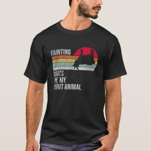 Fainting Goats Are My Spirit Animal Funny Goat Lov T-Shirt