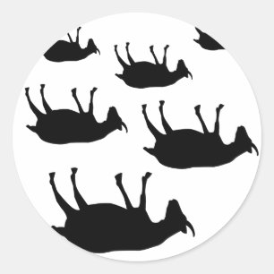 Fainting Goats Classic Round Sticker